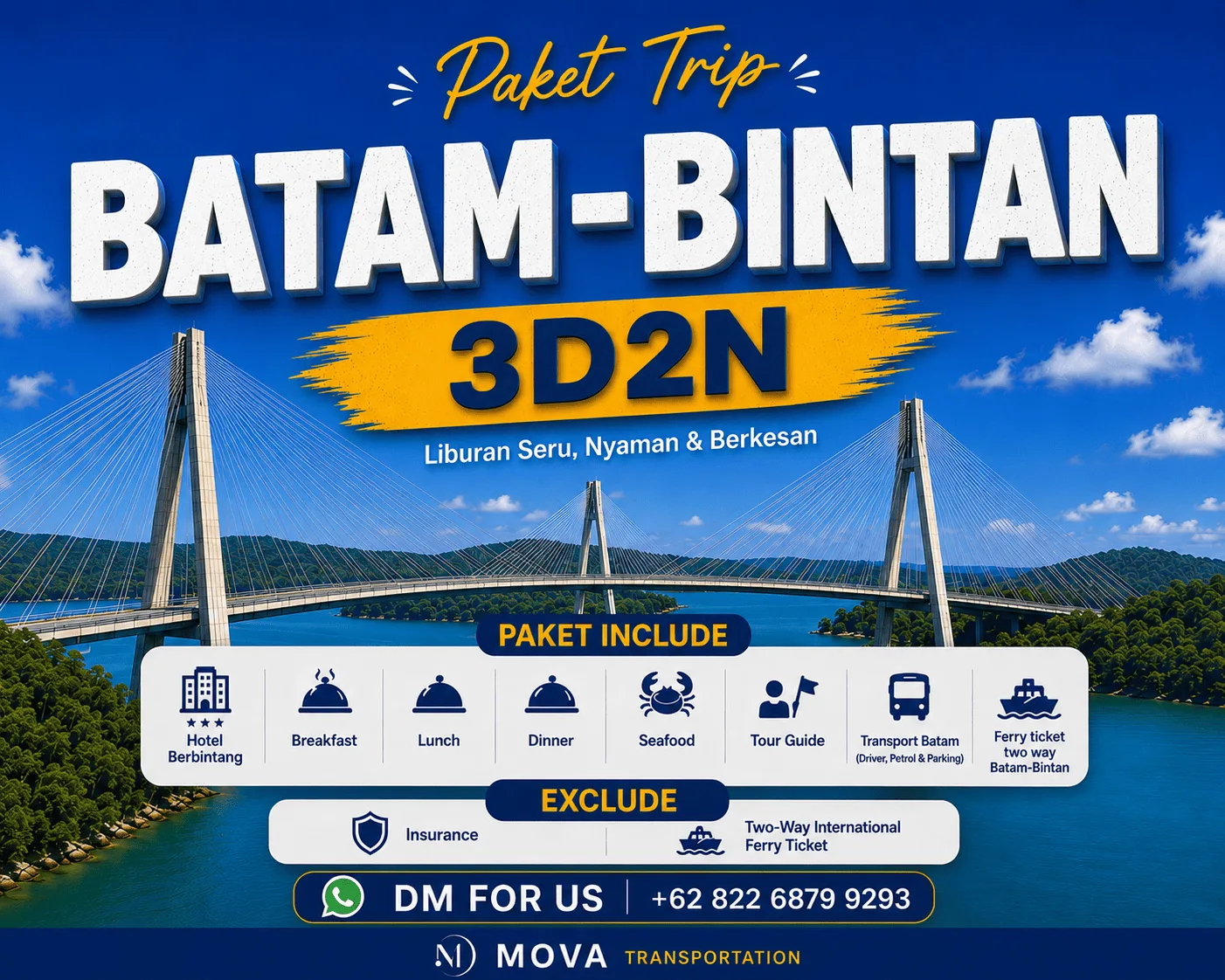 Package 3D2N Batam - Bintan - Batam pick-up point