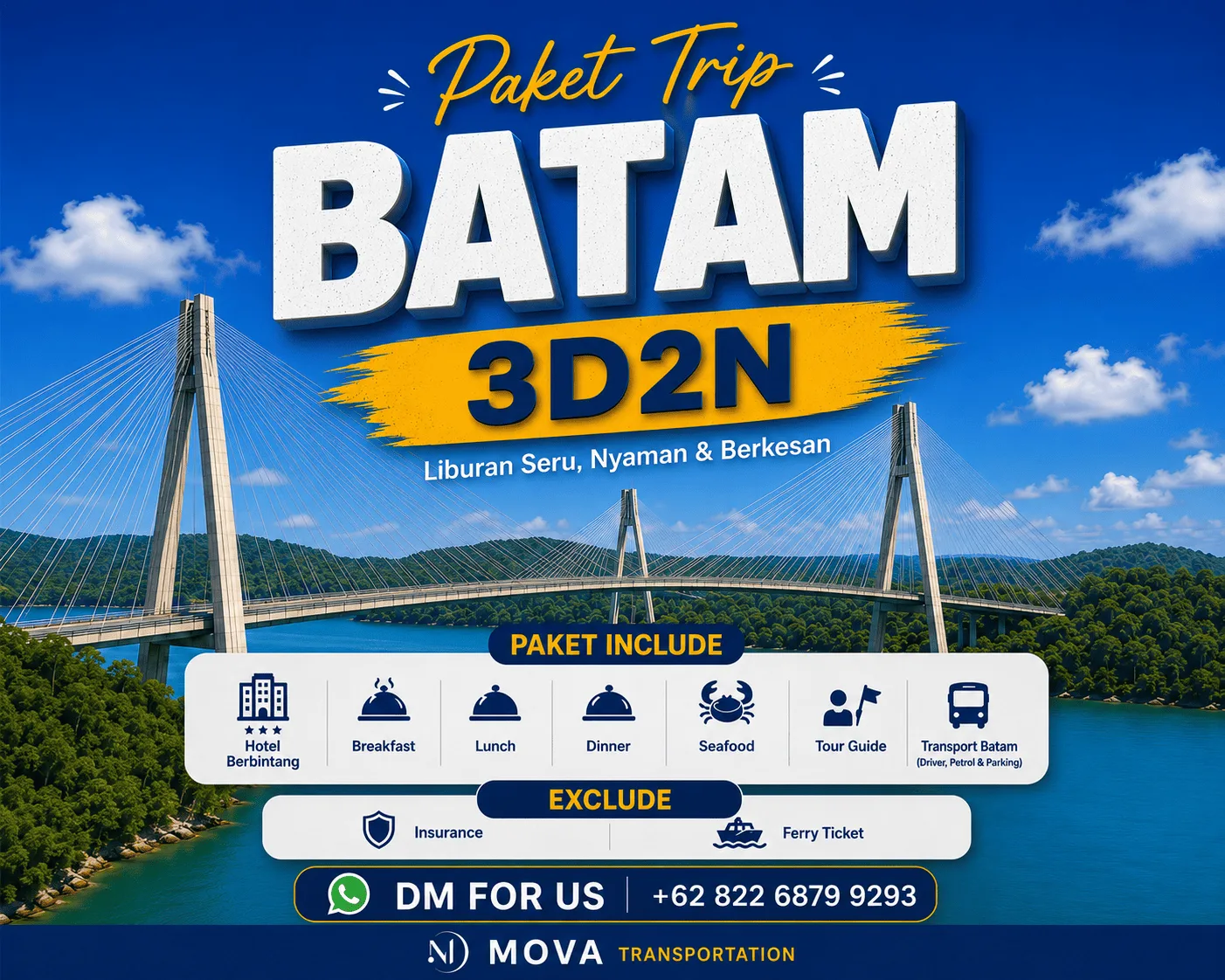 Package 3D2N Batam - Batam pick-up point