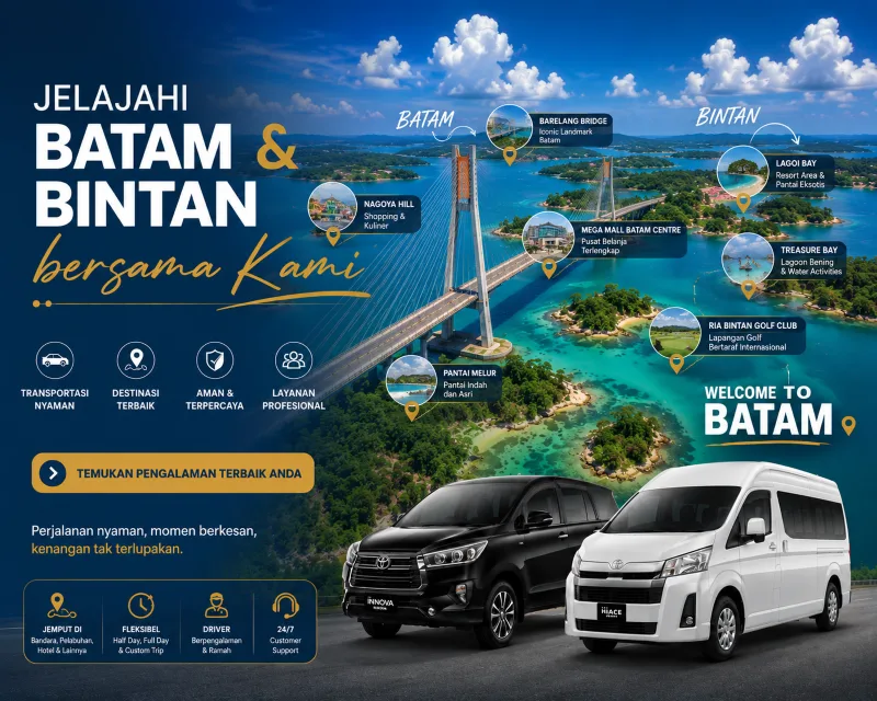 Pick-up & drop-off coverage map of Batam